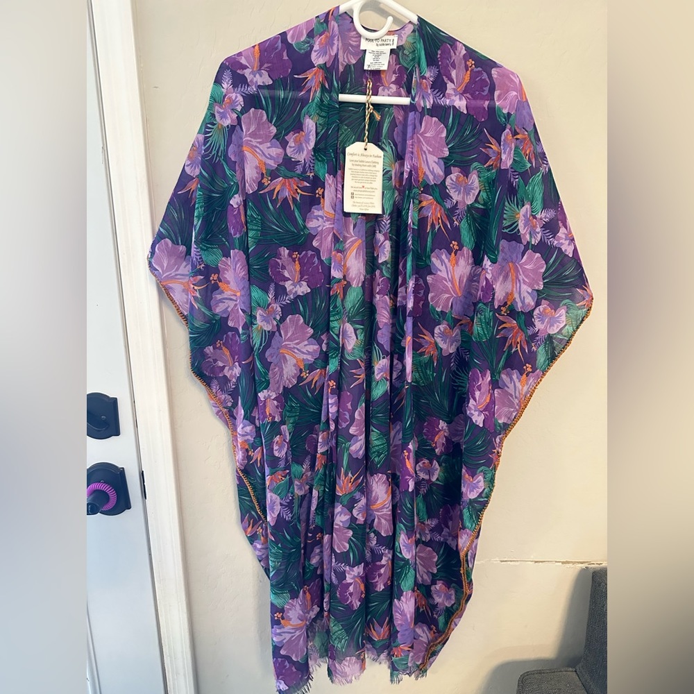 NWT duster/poncho/swim coverup. OS